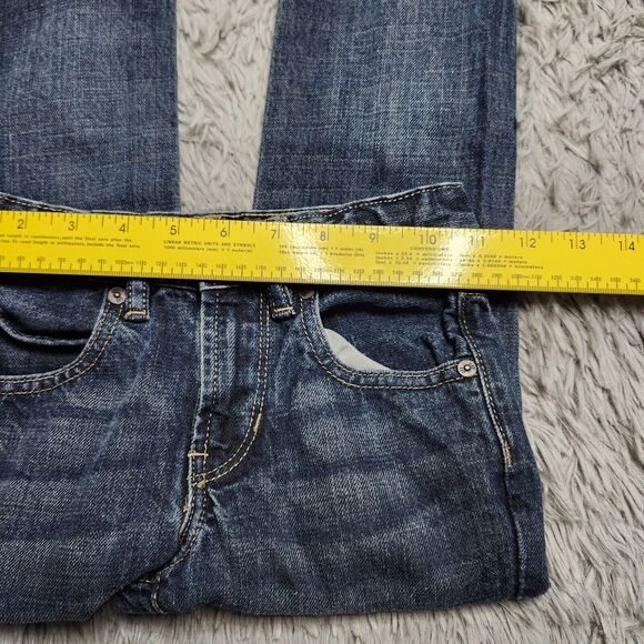 Gap Kids Girls‎ Jeans Size 6 Regular Slim Straight Leg Cotton Blue Denim Faded - Picture 5 of 12
